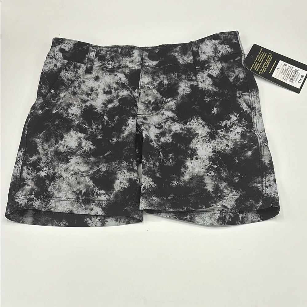 Art Class Black and Gray Swim Bermudas with Abstract Pattern